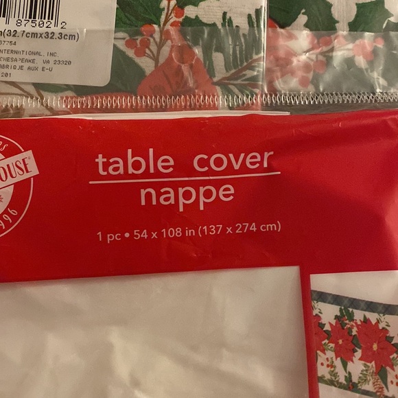 Table plate napkins, and table cover sets - Picture 4 of 7